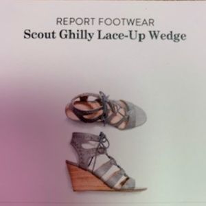 Report Footwear- Ghilly Lace-Up Wedge